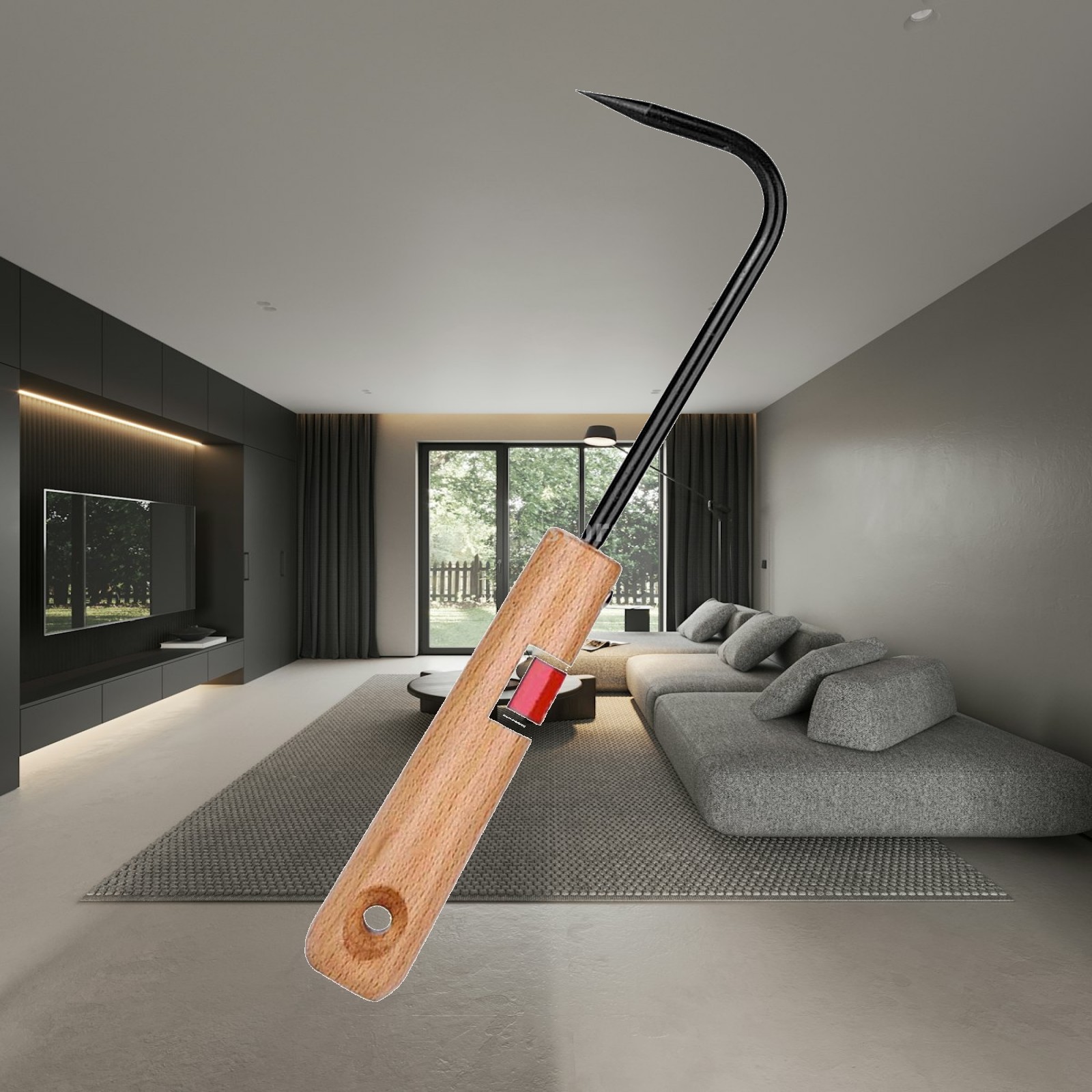 Root Hook Tool - Sturdy Bonsai Root Hook Wooden Handle
