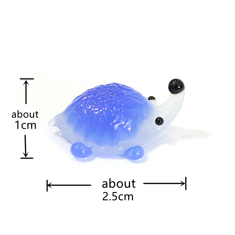 Handmade Mini Glass Hedgehog F - Bonsai Garden Japan ulasan dan harga