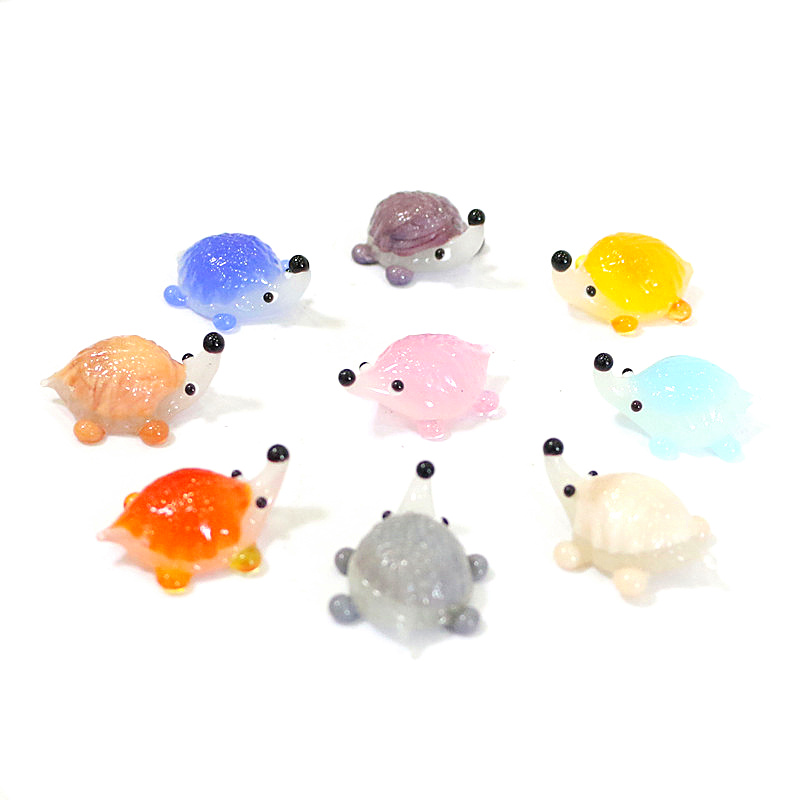 Handmade Mini Glass Hedgehog F - Bonsai Garden Japan ulasan dan harga