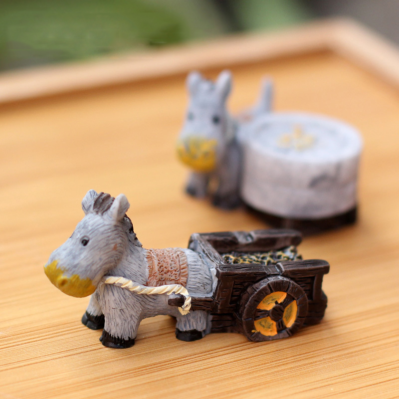 Animal Figurines Mini Donkey P - Bonsai Garden Japan ulasan dan harga
