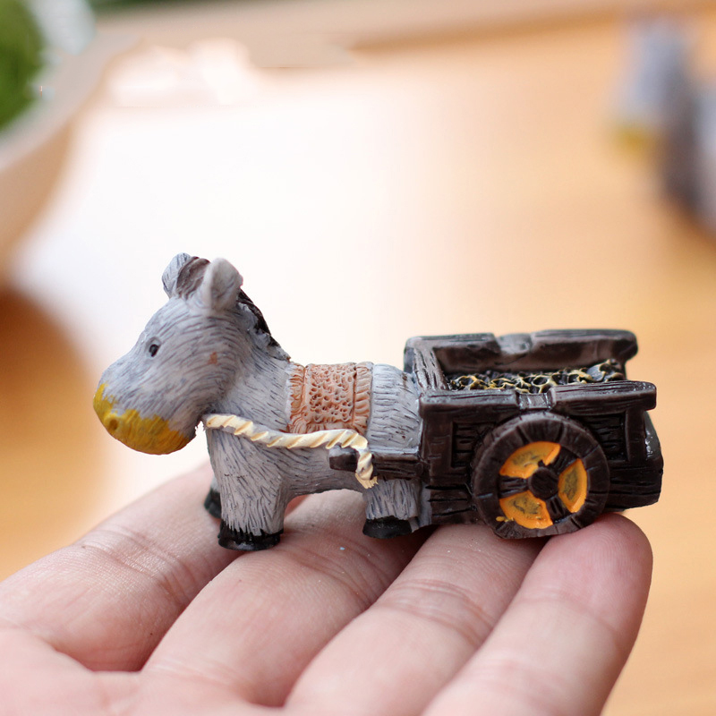 Animal Figurines Mini Donkey P - Bonsai Garden Japan ulasan dan harga