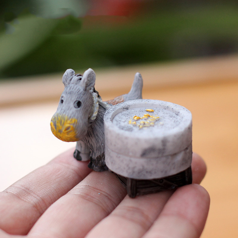 Animal Figurines Mini Donkey P - Bonsai Garden Japan ulasan dan harga