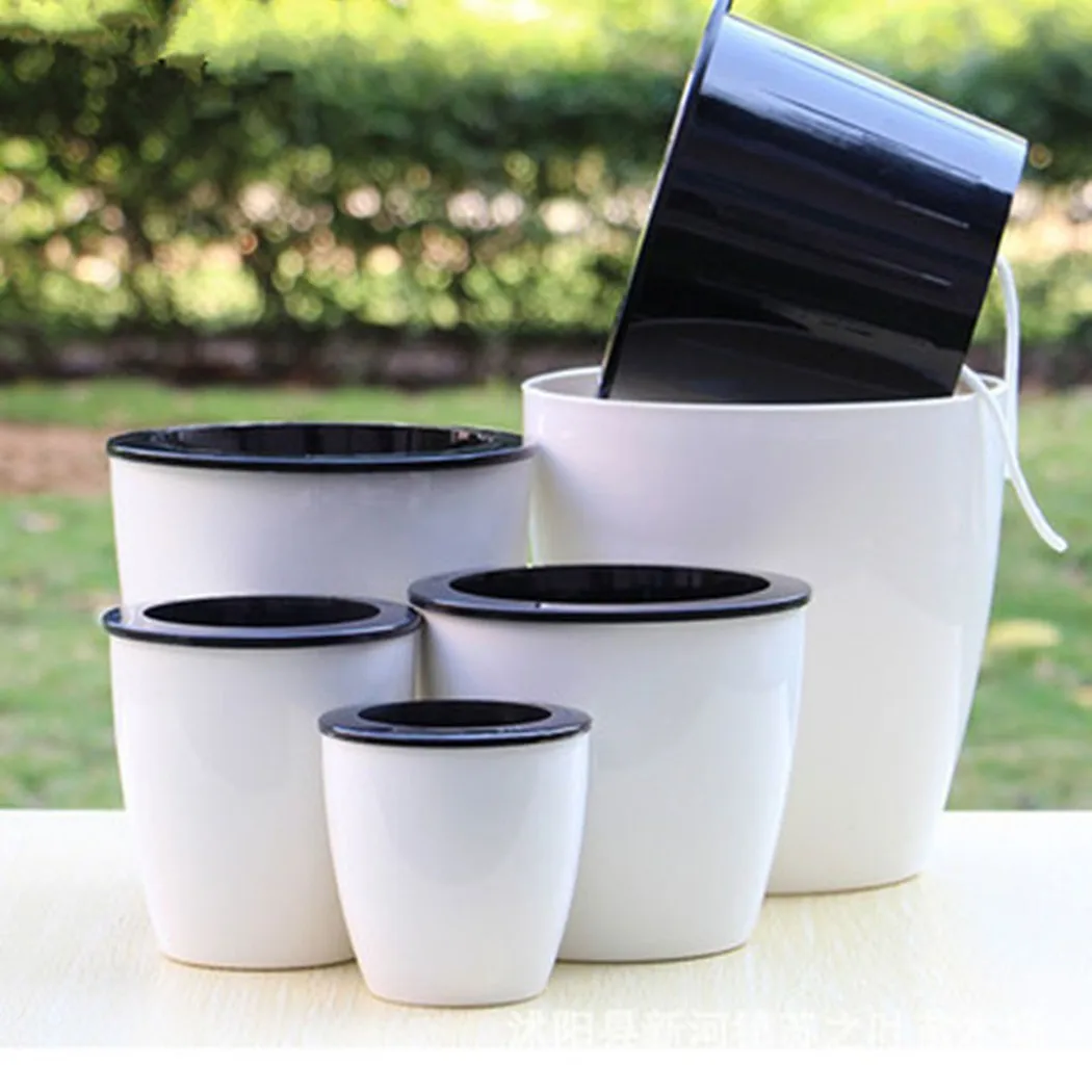 Lazy Flower Pot Self-Watering  - Bonsai Garden Nursery ulasan dan harga