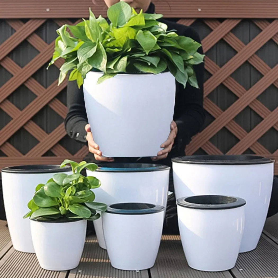 Lazy Flower Pot Self-Watering  - Bonsai Garden Nursery ulasan dan harga