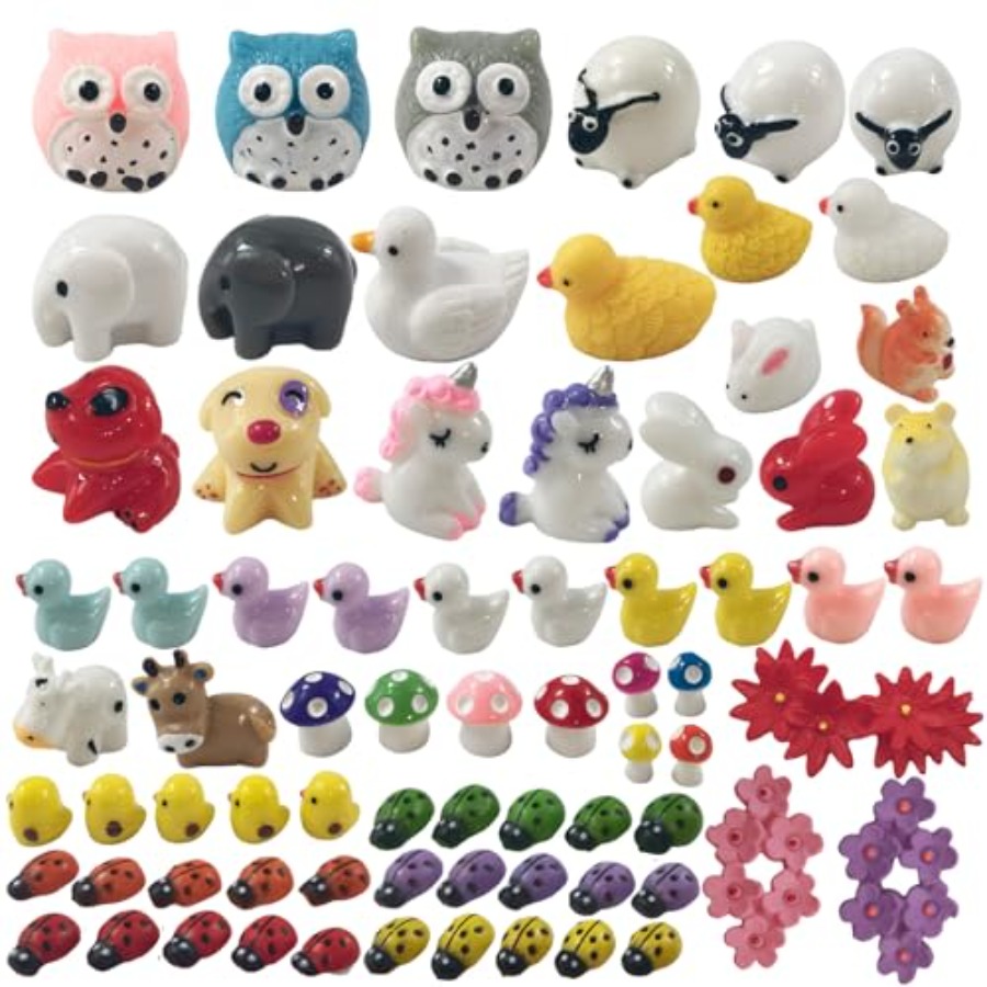 74 Pieces Mini Animals Miniatu - Bonsai Garden Japan ulasan dan harga