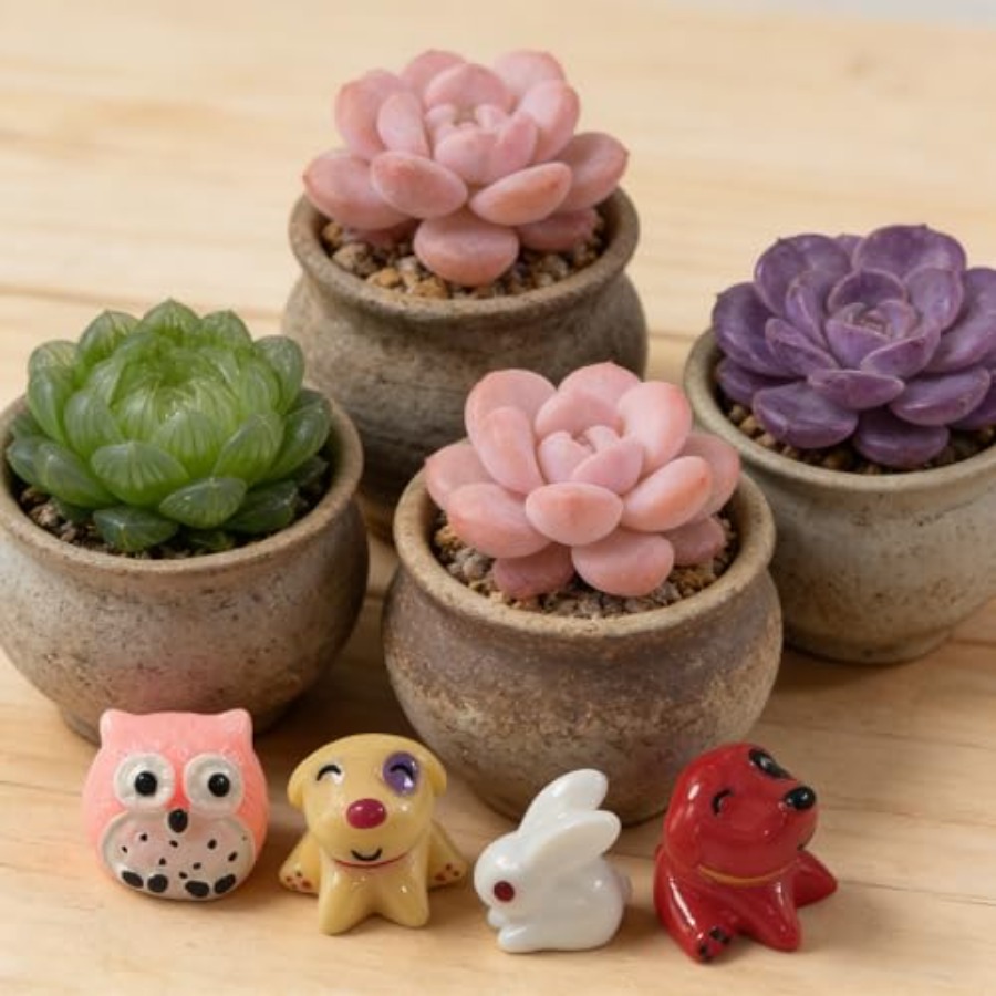 74 Pieces Mini Animals Miniatu - Bonsai Garden Japan ulasan dan harga