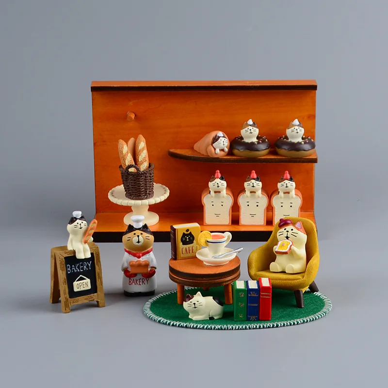 Zakka Style Cartoon Cat Bread  - Bonsai Garden Japan ulasan dan harga