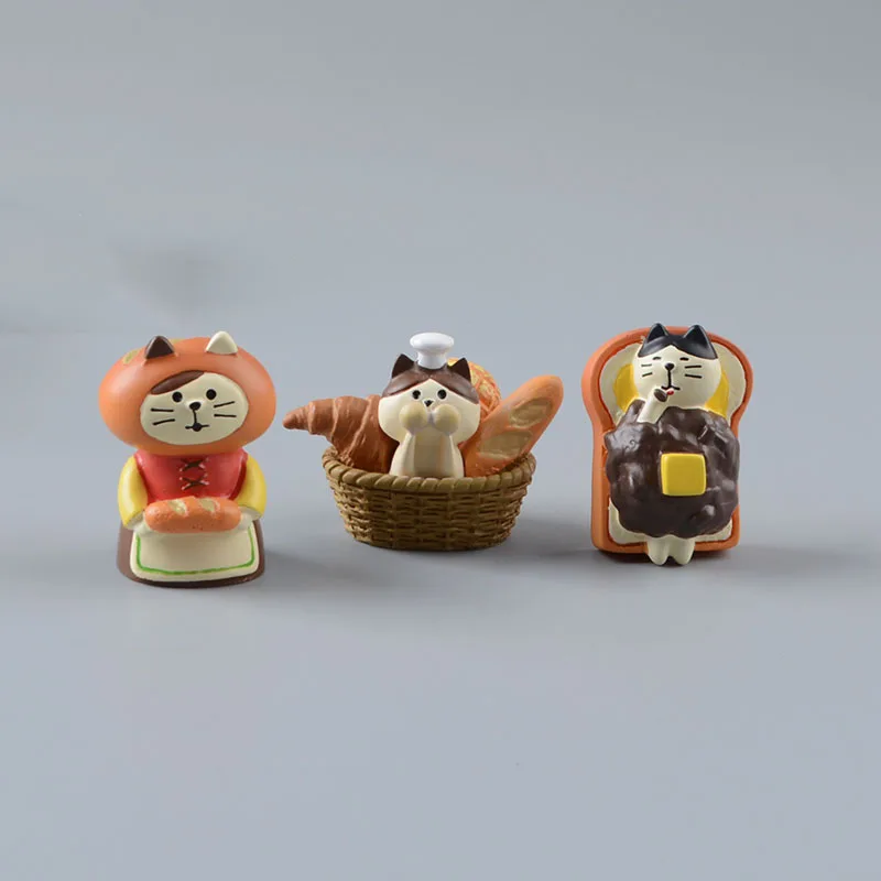 Zakka Style Cartoon Cat Bread  - Bonsai Garden Japan ulasan dan harga