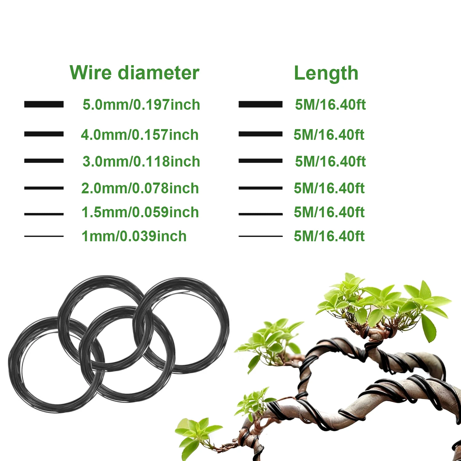 1pcs Bonsai Wires Anodized Alu - Bonsai Wire Aluminum ulasan dan harga