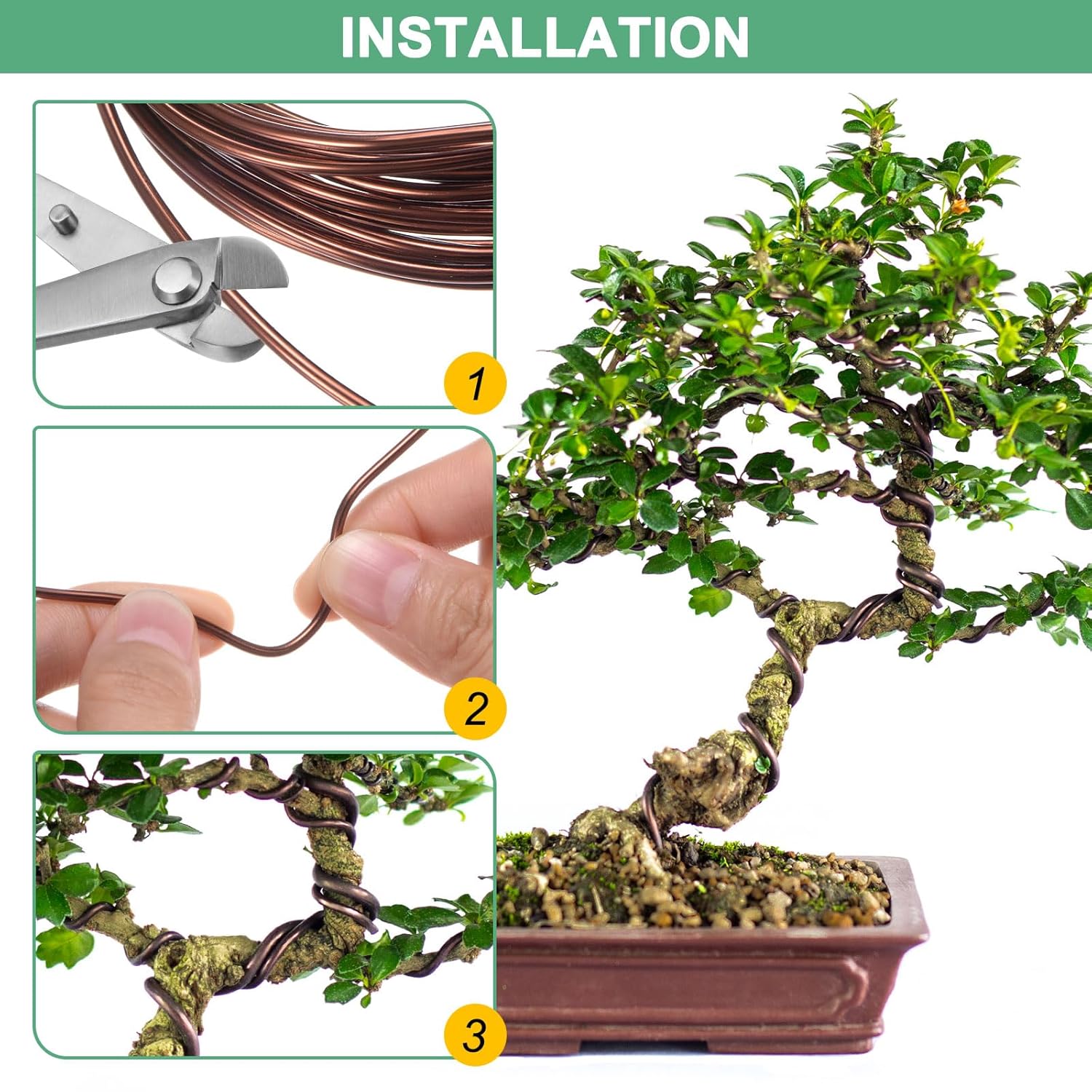 16.4 Feet Brown Bonsai Wires A - Bonsai Wire Aluminum ulasan dan harga