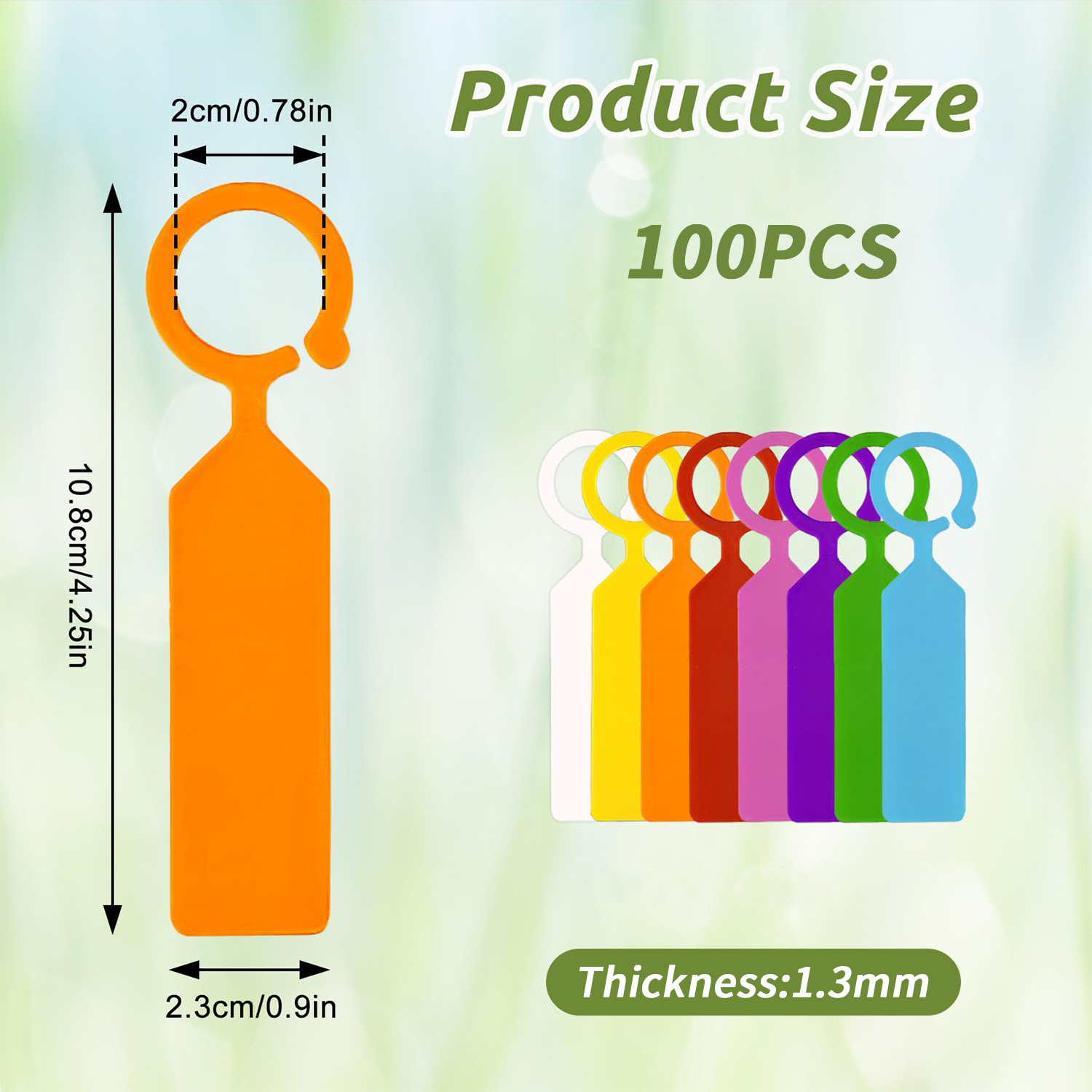 100PCS 10.7x2.3CM Plastic Gard - Bonsai Garden Nursery ulasan dan harga