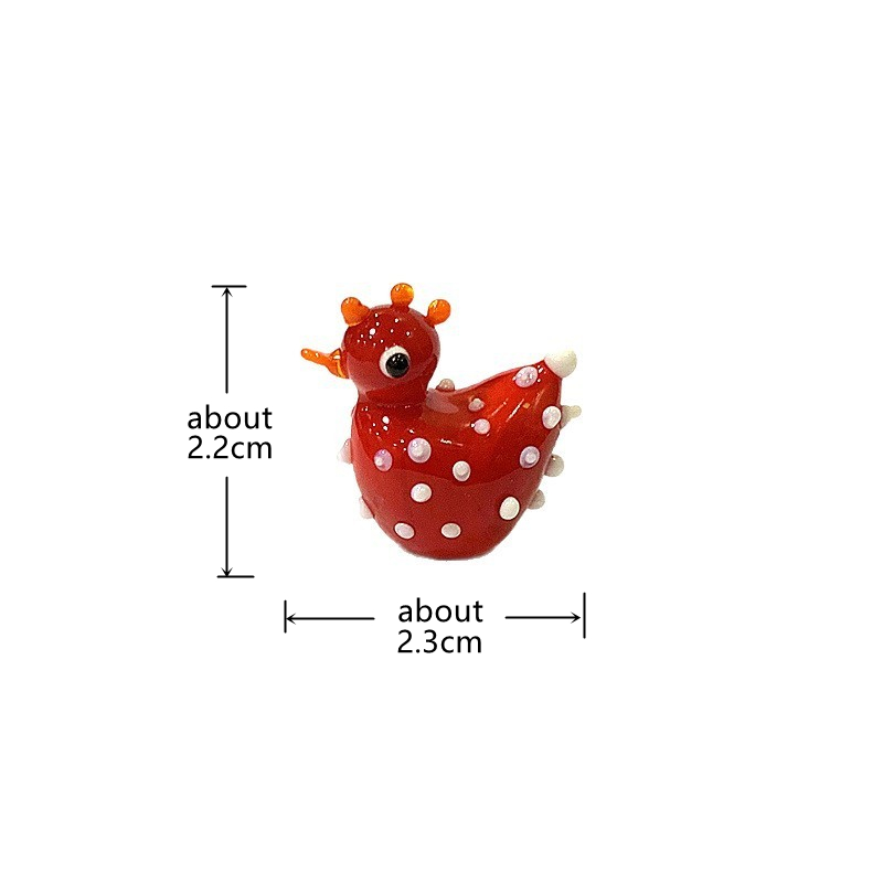 2PCS Handmade Cute Glass Chick - Bonsai Garden Japan ulasan dan harga