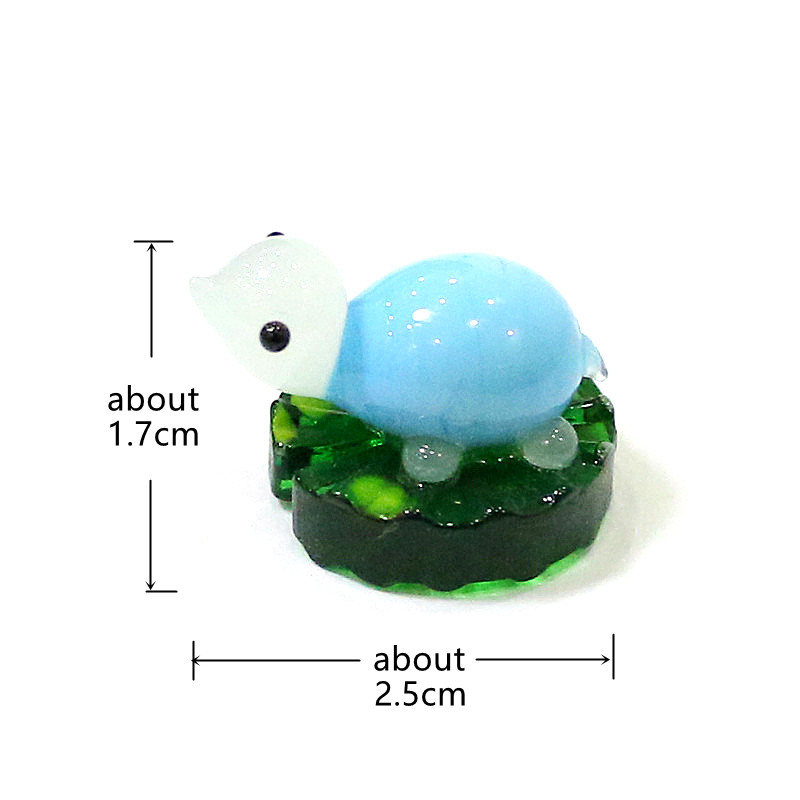 2pcs Colorful Mini Turtle Stat - Bonsai Garden Japan ulasan dan harga